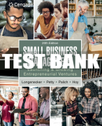 Test Bank For Small Business Management: Launching & Growing Entrepreneurial Ventures - 20th - 2023 All Chapters