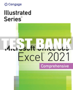 Test Bank For Illustrated Series® Collection, Microsoft® Office 365® & Excel® 2021 Comprehensive - 1st - 2023 All Chapters