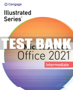 Test Bank For Illustrated Series® Collection, Microsoft® 365® & Office® 2021 Intermediate - 1st - 2023 All Chapters