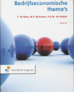 Bedrijfseconomische thema's Samenvatting 