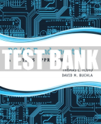 Test Bank For DC/AC Fundamentals: A Systems Approach 1st Edition All Chapters