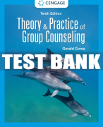 Test Bank For Theory and Practice of Group Counseling - 10th - 2023 All Chapters