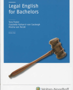 Legal English for bachelors Samenvatting 