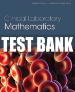 Test Bank For Clinical Laboratory Mathematics 1st Edition All Chapters