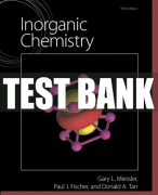 Test Bank For Inorganic Chemistry 5th Edition All Chapters