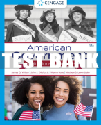 Test Bank For American Government: Institutions and Policies - 17th - 2022 All Chapters