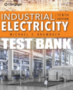 Test Bank For Industrial Electricity - 10th - 2022 All Chapters