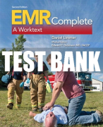 Test Bank For EMR Complete: A Worktext 2nd Edition All Chapters