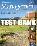 Test Bank For Management - 14th - 2022 All Chapters