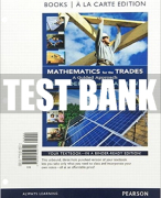 Test Bank For Mathematics for the Trades: A Guided Approach 10th Edition All Chapters