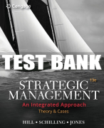 Test Bank For Strategic Management: Theory & Cases: An Integrated Approach - 13th - 2020 All Chapters