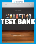 Test Bank For Marketing Management - 5th - 2018 All Chapters