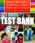 Test Bank For Creative Materials and Activities for the Early Childhood Curriculum 1st Edition All Chapters