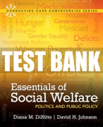 Test Bank For Essentials of Social Welfare: Politics and Public Policy 1st Edition All Chapters