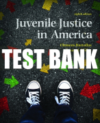 Test Bank For Juvenile Justice In America 8th Edition All Chapters