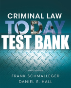 Test Bank For Criminal Law Today 6th Edition All Chapters