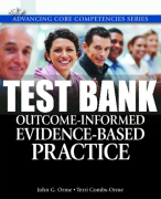 Test Bank For Outcome-Informed Evidence-Based Practice 1st Edition All Chapters