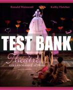 Test Bank For Theatre: Collaborative Acts 4th Edition All Chapters