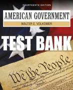 Test Bank For American Government 14th Edition All Chapters
