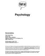 Psychology Samenvatting 