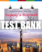 Test Bank For Anybody's Business 1st Edition All Chapters