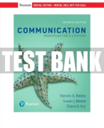 Test Bank For Communication: Principles for a Lifetime 7th Edition All Chapters