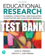 Test Bank For Educational Research: Planning, Conducting, and Evaluating Quantitative and Qualitative Research 6th Edition All Chapters