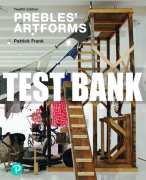 Test Bank For Prebles' Artforms 12th Edition All Chapters