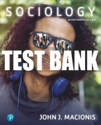 Test Bank For Sociology 17th Edition All Chapters