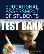 Test Bank For Educational Assessment of Students 8th Edition All Chapters
