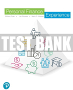 Test Bank For Personal Finance Experience 1st Edition All Chapters