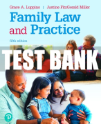 Test Bank For Family Law and Practice 5th Edition All Chapters