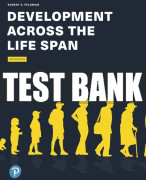 Test Bank For Development Across the Life Span 9th Edition All Chapters