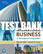 Test Bank For International Business: A Managerial Perspective 9th Edition All Chapters