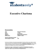Executive Charisma Samenvatting 
