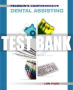 Test Bank For Pearson's Comprehensive Dental Assisting 1st Edition All Chapters