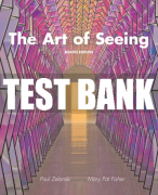 Test Bank For Art of Seeing, The 8th Edition All Chapters