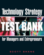 Test Bank For Technology Strategy for Managers and Entrepreneurs 1st Edition All Chapters