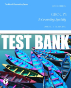 Test Bank For Groups: A Counseling Specialty 8th Edition All Chapters