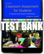 Test Bank For Classroom Assessment for Students in Special and General Education 3rd Edition All Chapters