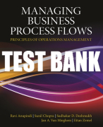 Test Bank For Managing Business Process Flows 3rd Edition All Chapters