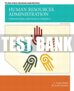 Test Bank For Human Resources Administration: Personnel Issues and Needs in Education 6th Edition All Chapters