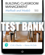 Test Bank For Building Classroom Management: Methods and Models 12th Edition All Chapters