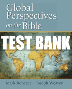 Test Bank For Global Perspectives on the Bible 1st Edition All Chapters