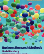 Summary Chapter 2, The Research Process and Proposal, of Business Research Methods by Blumberg