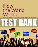 Test Bank For How the World Works: A Brief Survey of International Relations 3rd Edition All Chapters