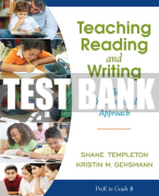 Test Bank For Teaching Reading and Writing: The Developmental Approach 1st Edition All Chapters