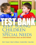 Test Bank For Very Young Children with Special Needs: A Foundation for Educators, Families, and Service Providers 5th Edition All Chapters