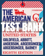 Test Bank For American Journey, The: A History of the United States, Combined Volume 8th Edition All Chapters