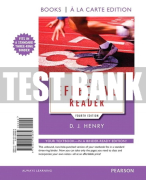 Test Bank For Effective Reader, The 4th Edition All Chapters